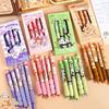 5pcs INS Erasable Pens 0.5mm Neutral Pen Cartoon Erasable Gel Pen  Writing Supplies