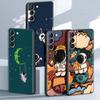 Чехол «Вселенная астронавта» для Samsung Galaxy S22 S21 Ultra S20 FE S10 S9 S8 Plus Note 20 10 Lite, черный мягкий чехол для телефона