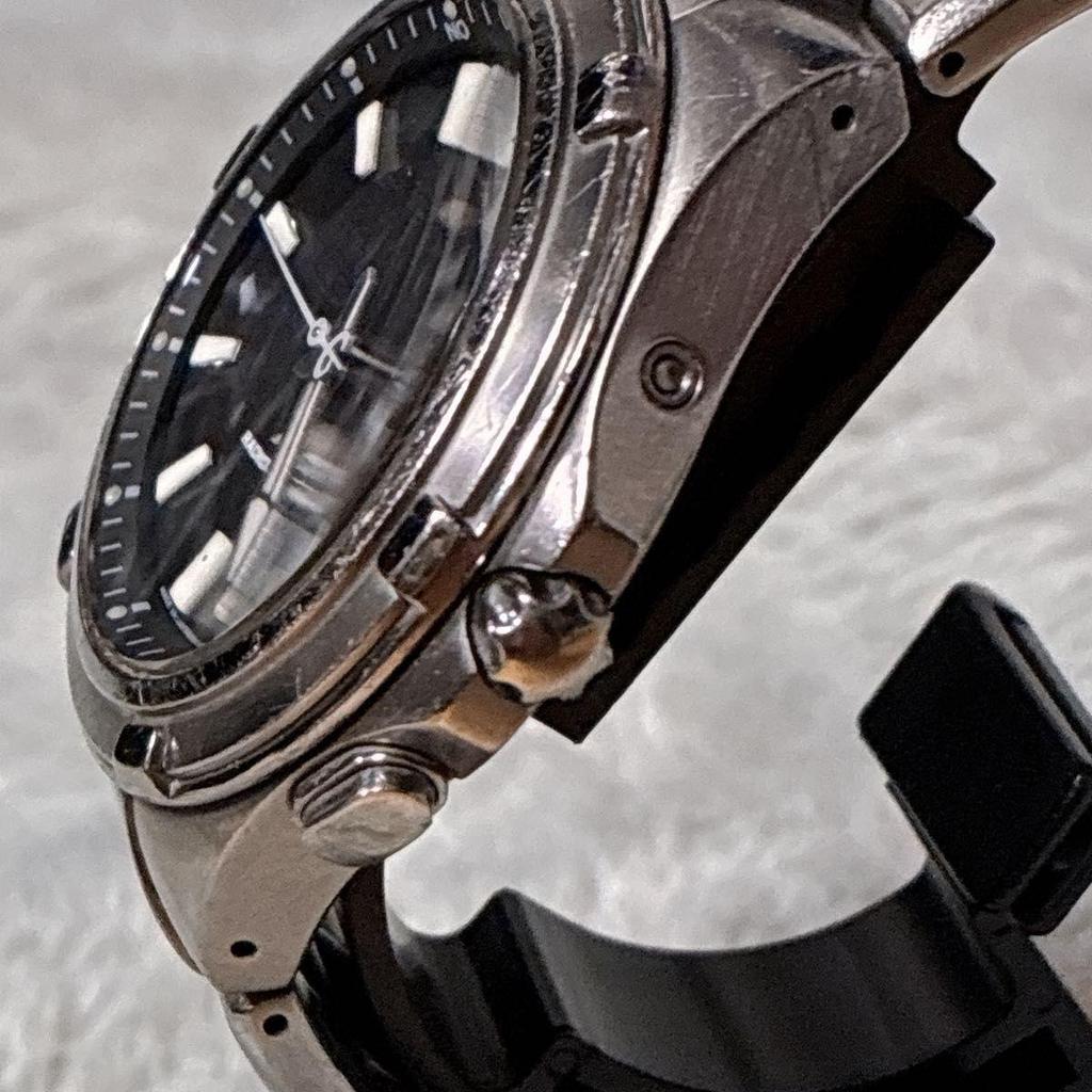 Б/У CITIZEN Citizen ATTESA H410 Титановые Радио-часы Eco Drive Duratect Водонепроницаемые Мужские Рабочий элемент