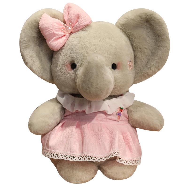 Girly Heart Pink Skirt Bunny Doll Plush Toy Elephant Doll Children Sleeping Soothing Doll