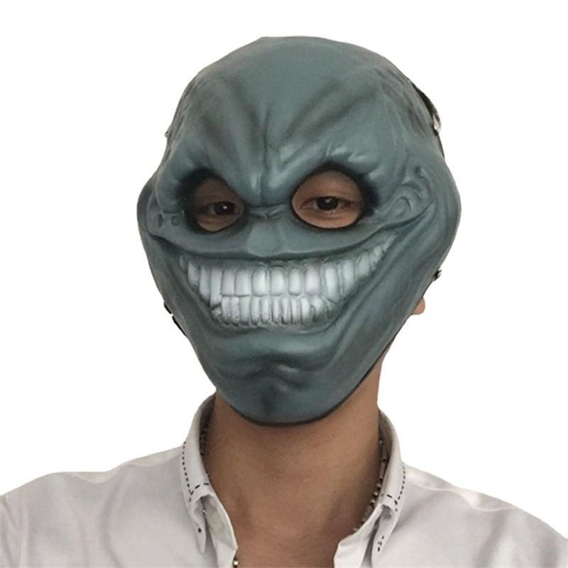 Уникальная маска из смолы серебряного, медного, синего и белого цветов для косплея и развлечений по игре Payday 2