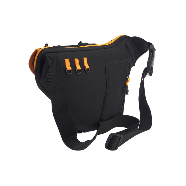 Li Ning Multi Pocket Polyamide Sling Bag Regular Unisex Black ABLP142-1