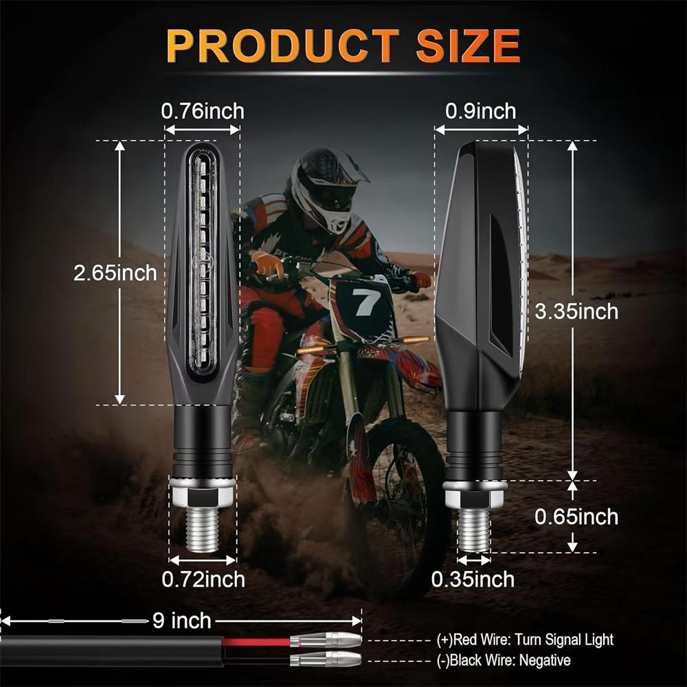 Супер яркие 4 шт. светодиодные указатели поворота для мотоцикла, 12 В, для мотоцикла, скутера, квадроцикла, внедорожника, янтарно-желтого цвета