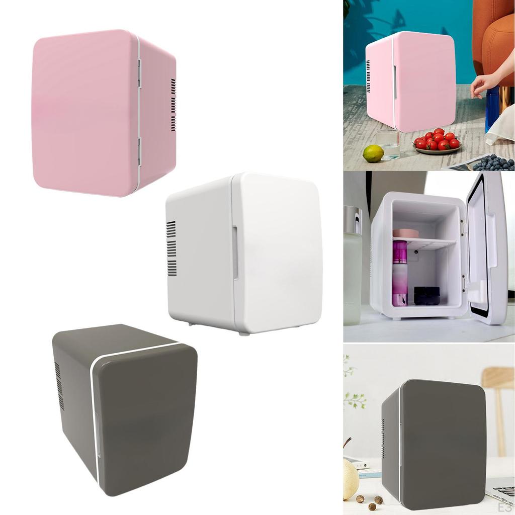 4L Mini Fridge Beauty Tool Compact Refrigerator Portable Drinks for Bedroom Apartment