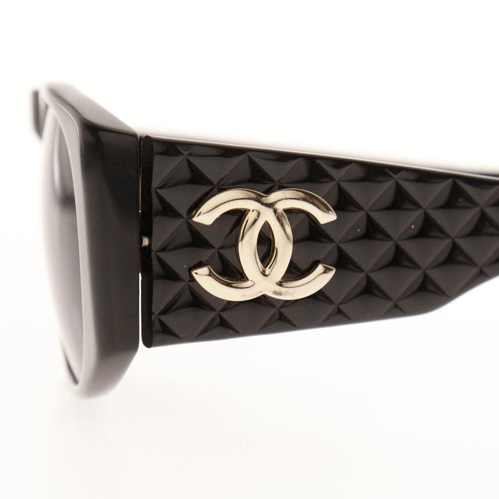 Chanel Солнцезащитные очки COCO Mark 94305 Matelasse черный пластик Женские Б/У