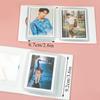 Solid Color 3-inch Photo Album Album Love Hollow Photocard Holder With Heart Pendant Kpop Idol Cards Collect Book Polaroid Album