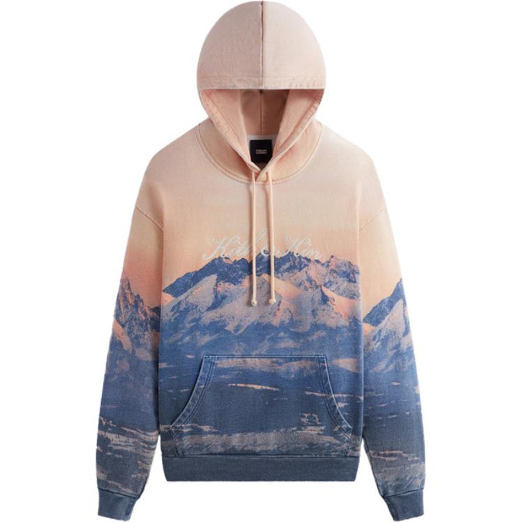 Kith Sunset Summit Nelson Hoodie Citrine Men Tops Multi-Color KHM031923-804