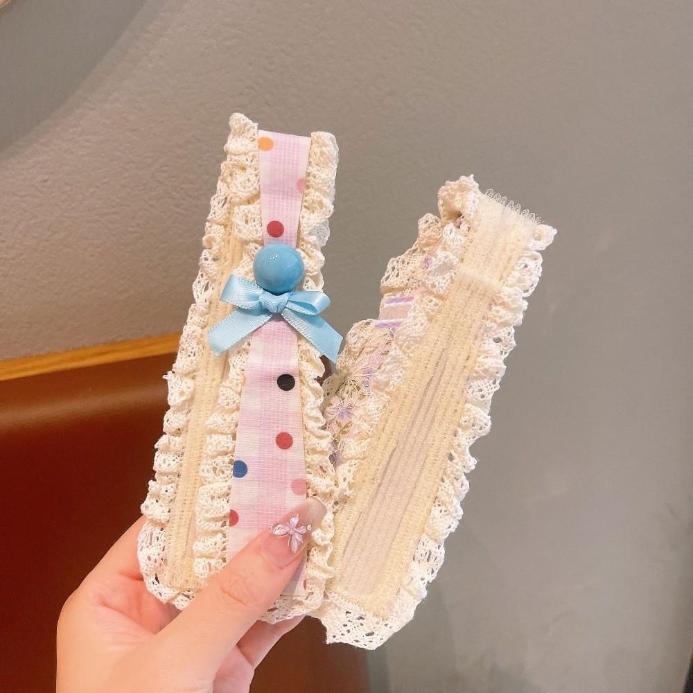 Bow Lace Headband Openwork Lace Trim Hair Accessories Comfortable Hair Holder Little Girls