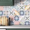 Bohemian Style Thickened Kitchen Sticker Waterproof Self-Adhesive Kitchen And Bathroom Wall Sticker Home Decoration Ethnic Pattern Wall Sticker