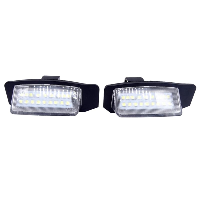 2 шт. светодиодные лампы освещения номерного знака для Mitsubishi OUTLANDER XL(CW) Lancer Sportback 2006-2012 2008~2012 Автомобильные аксессуары