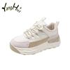 Женская спортивная обувь 2024 года, новая мода, ретро, маленькие белые, универсальные, модные, повседневные, беговые, кроссовки Plataforma, весна-лето