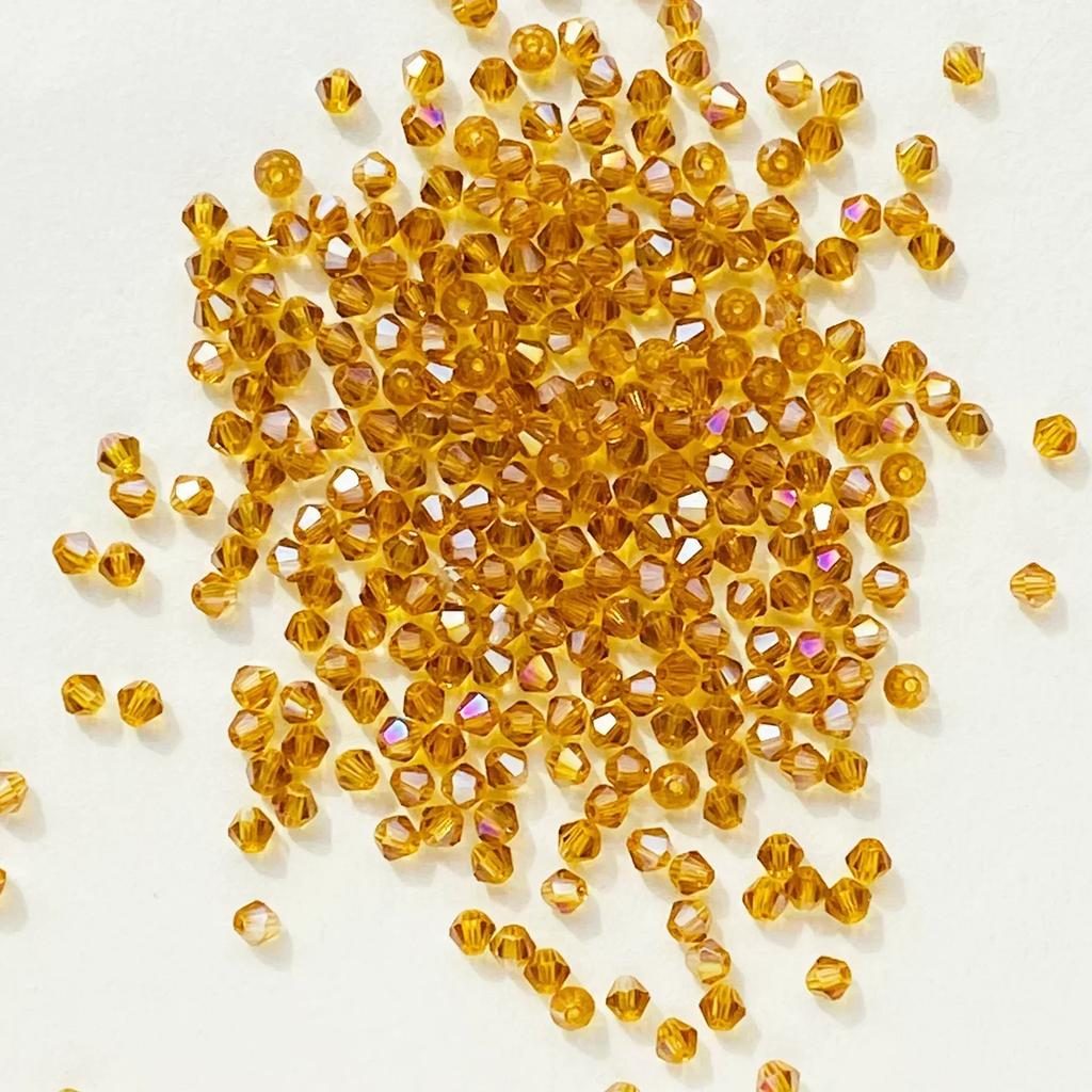 100 шт 4 мм стеклянные бусины в форме биконуса граненые хрустальные бусины для изготовления ювелирных изделий своими руками браслет ожерелье серьги бисер
