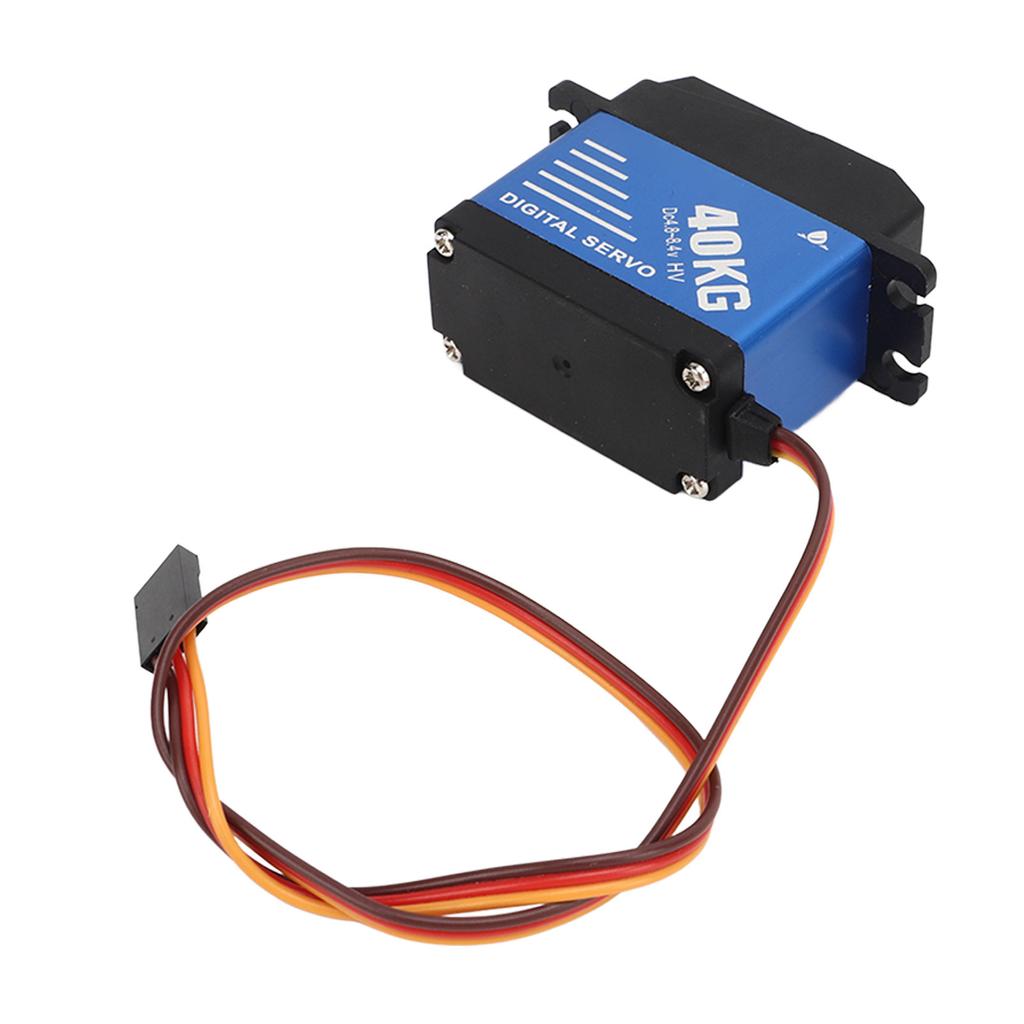 40KG High Torque RC Servo Waterproof Digital Servo with 25T Servo Arm for 1/10 1/8 RC Cars Ships Robots
