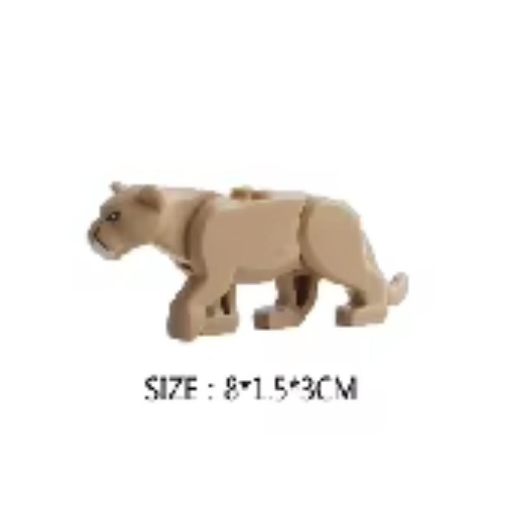 Средневековый MOC Боевой конь Строительные блоки Волк Рыцарь Фигурка Монстр Дикое животное Лиса Жираф Воробей Ворона Панда Модель Кирпич Игрушка K055