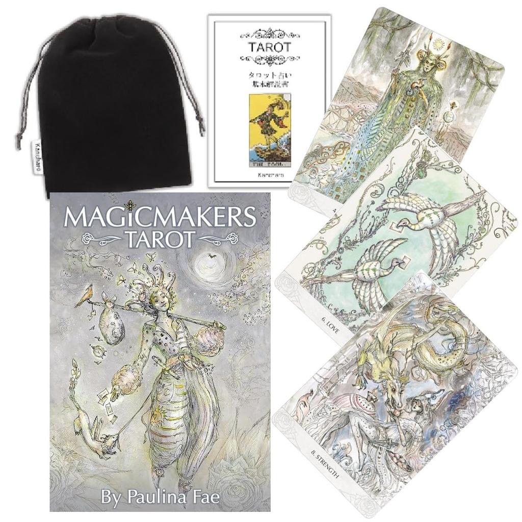 Kancharo Tarot Card Set Includes Japanese Tarot Card Instructions Pouch 78-Card [Magicmakers Tarot] & (Authentic)