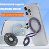 Magnetic Phone Ring Stand Foldable Phone Holder Double-sided Design Horizontal Vertical Mounts