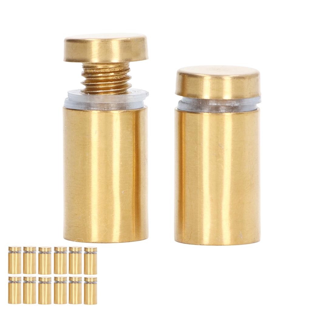 12 Pcs Sign Holders Screw Stainless Steel Advertising Nails 16x30mm Mounting Glass Hardware for Home Decoration