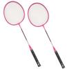 Badminton Rackets Iron Alloy Lightweight Badminton Racquets with 3 Balls for Beginners Student
