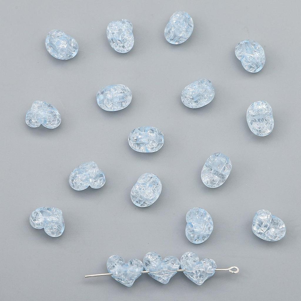 55/70Pcs Plastic Acrylic Heart Beads Fashion Loose Spacer Beads for Jewelry Making DIY Hairpin Earring Necklace Handmade