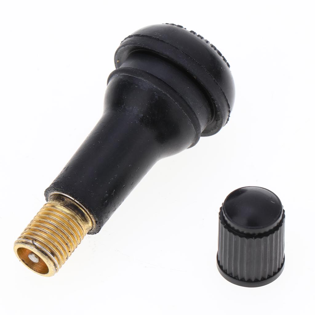100 Packs Universal TR413 Tubeless Tire Stems for ATV Lawn Mower Boat