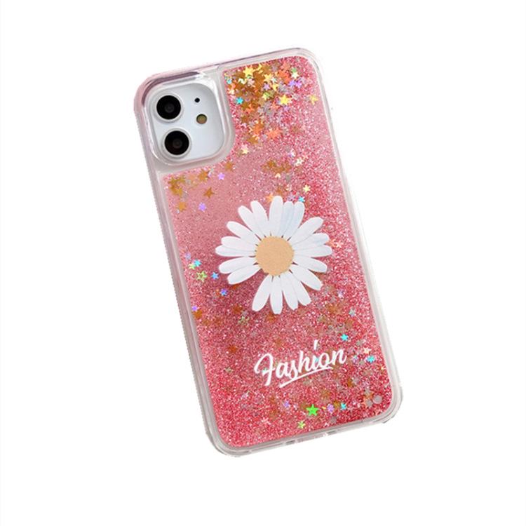 Чехол Quan Zhilong Style Quicksand A11X для телефона OPPO Reno3, K5, K3 - принт с ромашками, силиконовый материал.