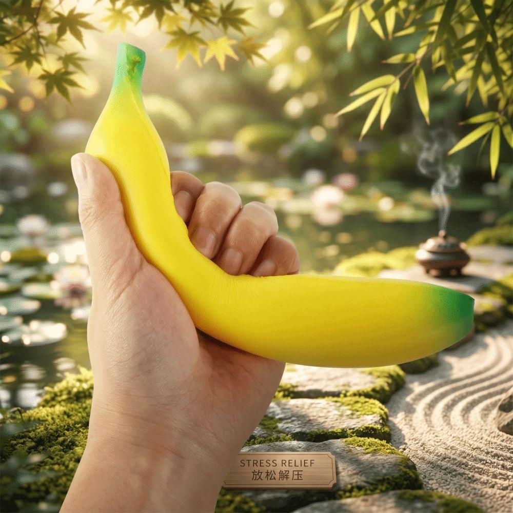 Soft Soft Squishy Banana Slow Rising Banana Squeeze Toy Simulator Slow-rebound Banana Toy Gifts