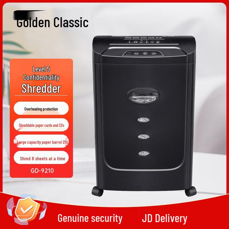 Golden GD-9210 Cross-Cut Paper Shredder CN plug (adapter included)