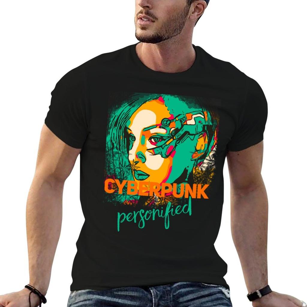 Cyberpunk Personified T-Shirt Sports Basic Short Sleeve T-Shirt