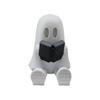 Nostalgie Ghost Reading Book Figurine, 3D Printed Cute Statue with Movable Joints, Halloween Mini Decorative Ornament for Bookshelf, Desktop Decor