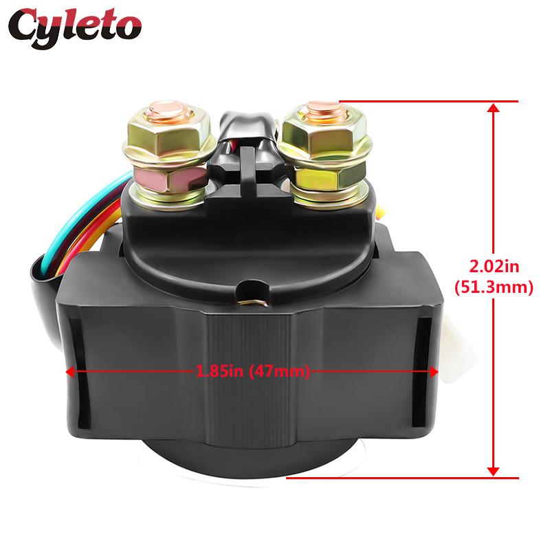 Motorcycle Parts Starter Relay for Yamaha TT225 TW200 TRX250 TTR225 TTR250 XT225 Serow XT600 XTZ660 XZ550R YFA125 YFB250 YTM225