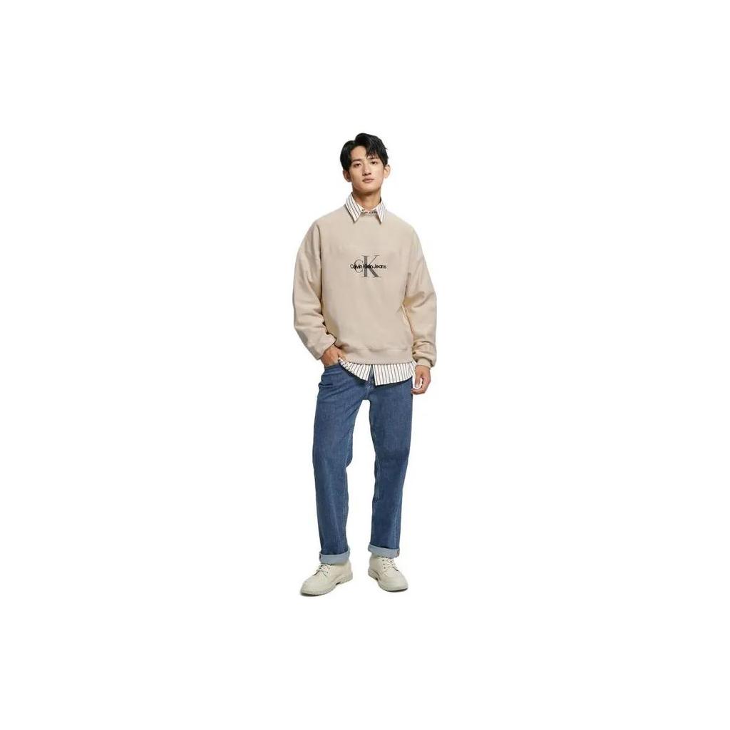 CALVIN KLEIN Sweatshirt Men's Beige (Unisex) Sweatshirts J321893 ACF