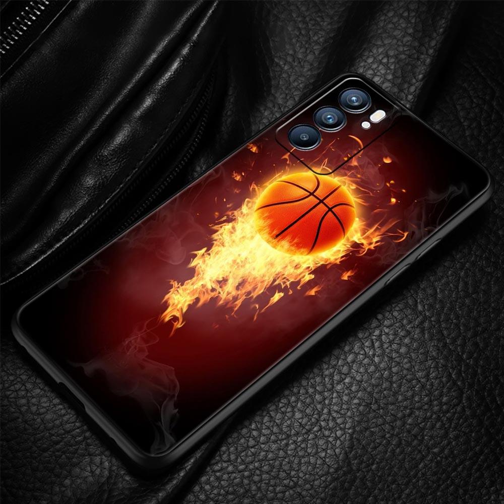 Basketball Basket Number Phone Case For OPPO Find X5 A54 A53 A52 A9 2020 A15 A95 A76 A74 A12 Reno7 SE Reno6 Pro Plus 5G Cover