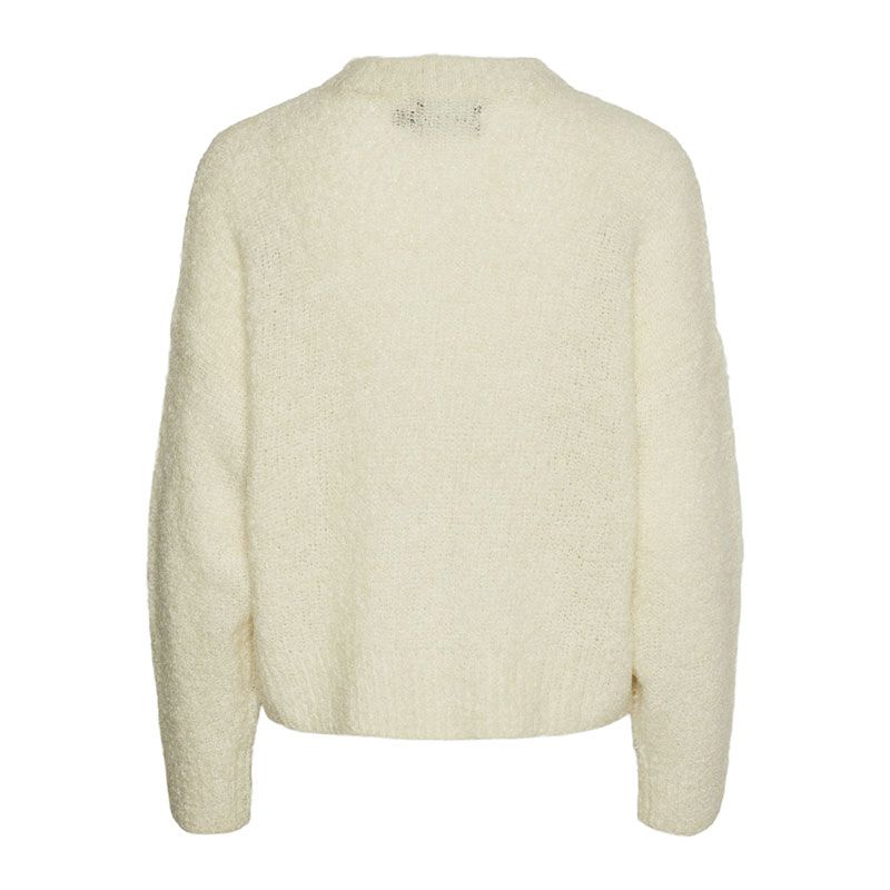 Женский свитер Natherine цвета березы с круглым вырезом PIECES