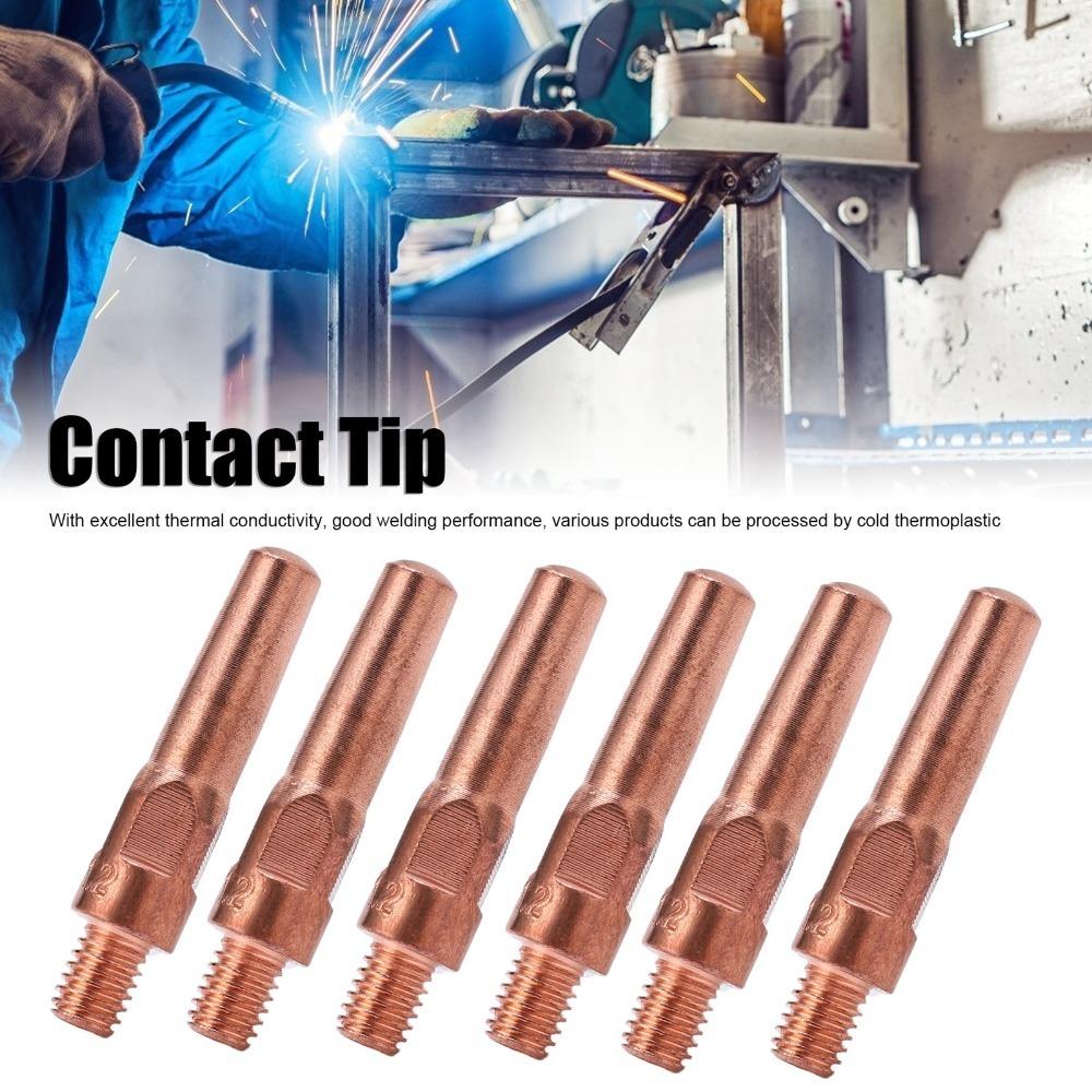 10pcs Copper MIG Welding Contact Tips 40x1.2mm Size Copper Welding Tips Welding Machine Use