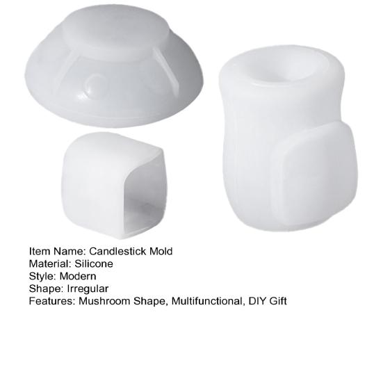 Форма для подсвечника Yousheng Mushroom, силиконовая смола, кухонный акцент, антипригарный материал, подставка для свечей, форма для самостоятельного изготовления свечей