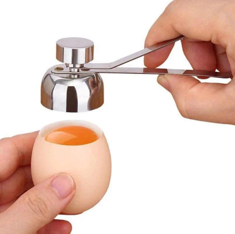 Creative Kitchen Tools Metal Opener Eggshell Cutter Double Head Egg Topper Shell Openers Household Convenience Small Tools