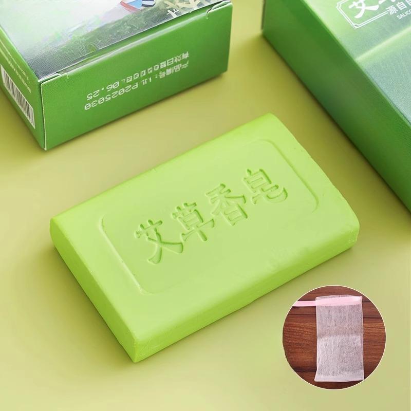 Mugwort Anti-itch Soap Skin Itch Antibacterial Mite-removing Full-body CleansingBath Handmade Soap Plant Soap