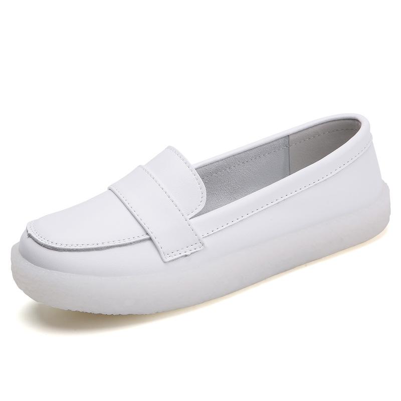 Туфли медсестры женские на мягкой подошве дышащие рабочие туфли врача на толстой подошве нескользящие весенне-летние на плоской подошве медицинские туфли удобные и не т