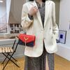 Korean Style Internet Celebrity Bag for Women, Small Deer Tassel Sequin Women's Bag, Women's Shoulder Small Square Bag