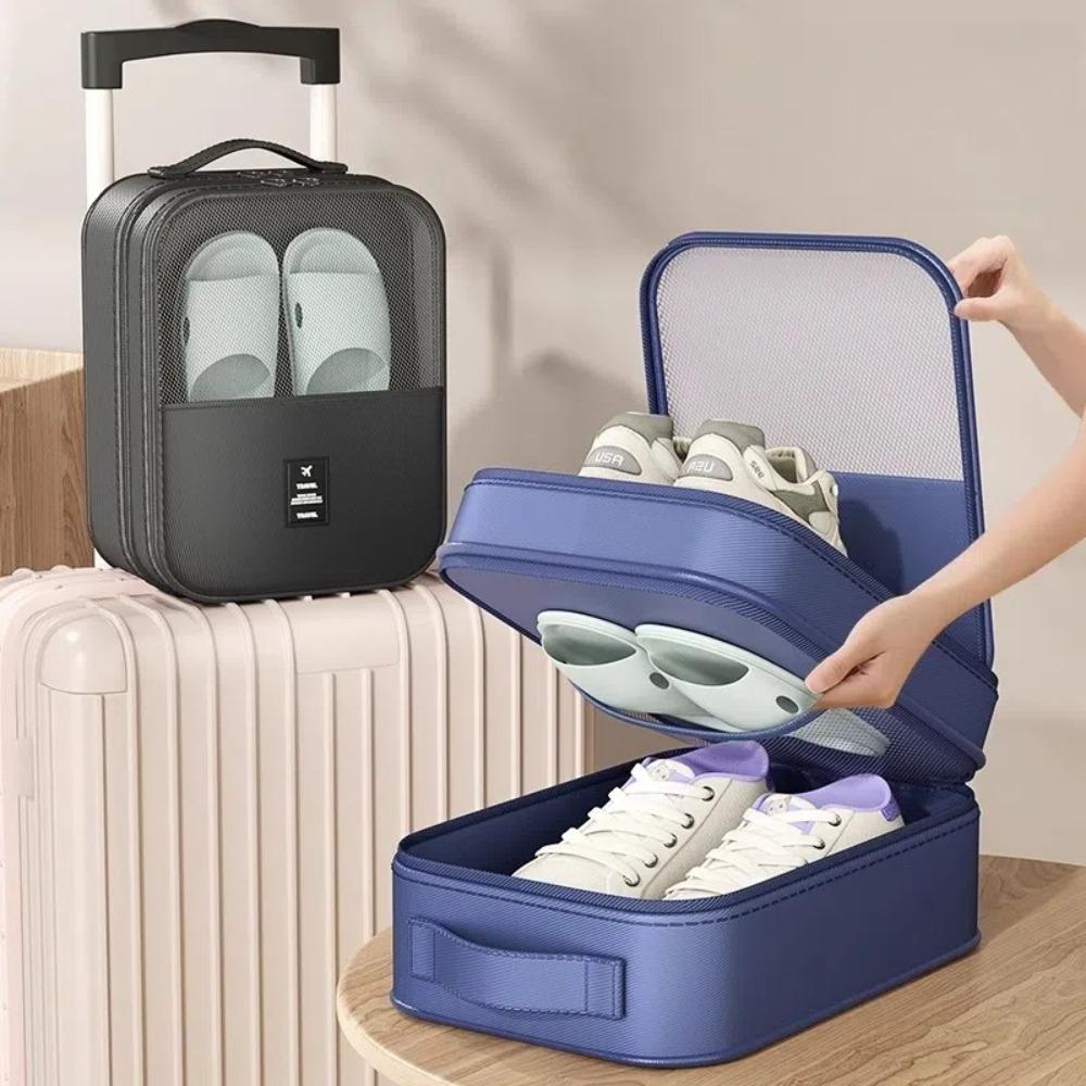 3 Layers Travel Storage Box Zipper Shoe Sorting Pouch Suitcases Duffle Tote Bag Travel Accessories
