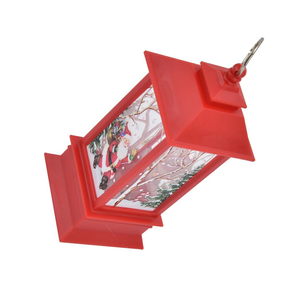 Рождественский декоративный подвесной фонарь Портативная светодиодная лампа Санта-Клауса Домашнее украшениеКрасный