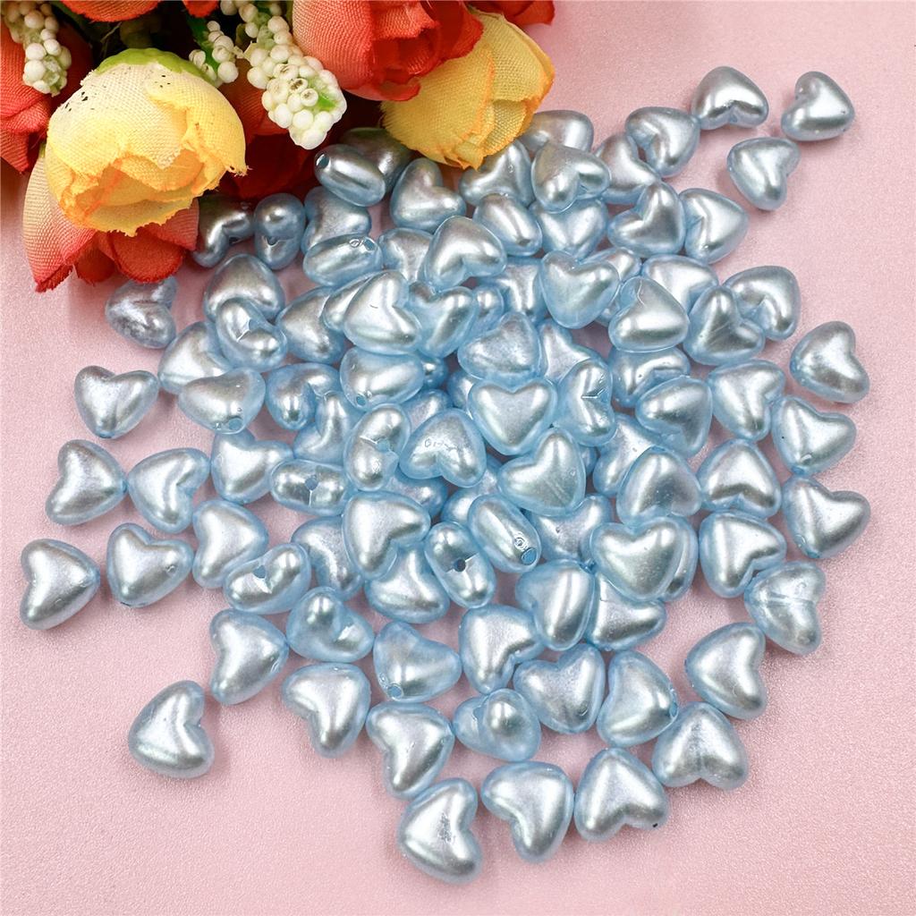 Товары для вечеринок своими руками изготовление украшений с отверстием 10,1*8,8 мм сияющее светло-персиковое сердце 100 шт. красочные креативные акриловые бусины ручной работы