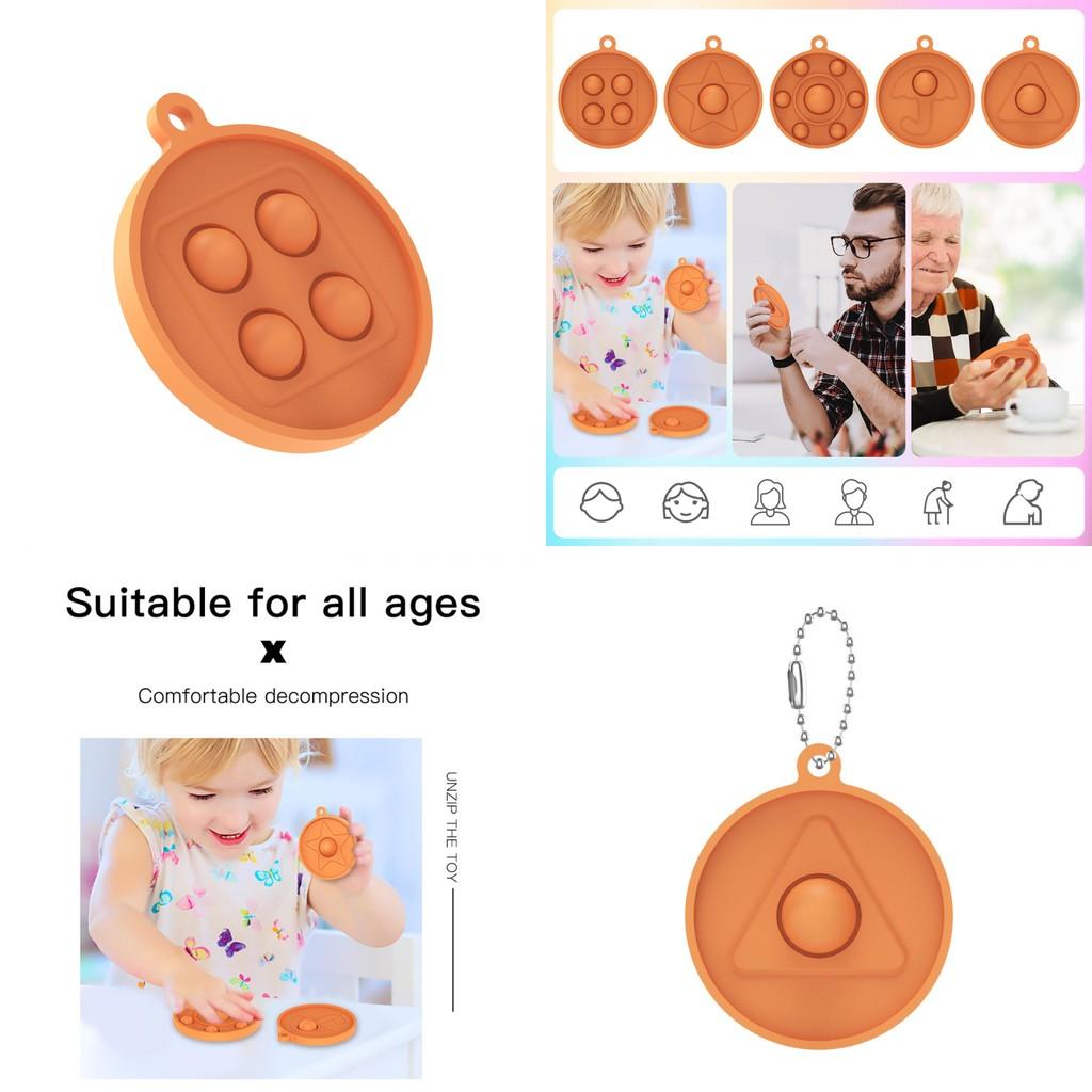 Восхитительный брелок-подвеска Pop It Simple Dimple Push Bubble по мотивам игры «Игра в кальмара» — фиджет-игрушка для всех возрастов
