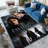 1pc Digital Printed Chair Rug for Home Office Use, Vampire Couple Carpet Appropriate for All Seasons, Soft Area Carpet
