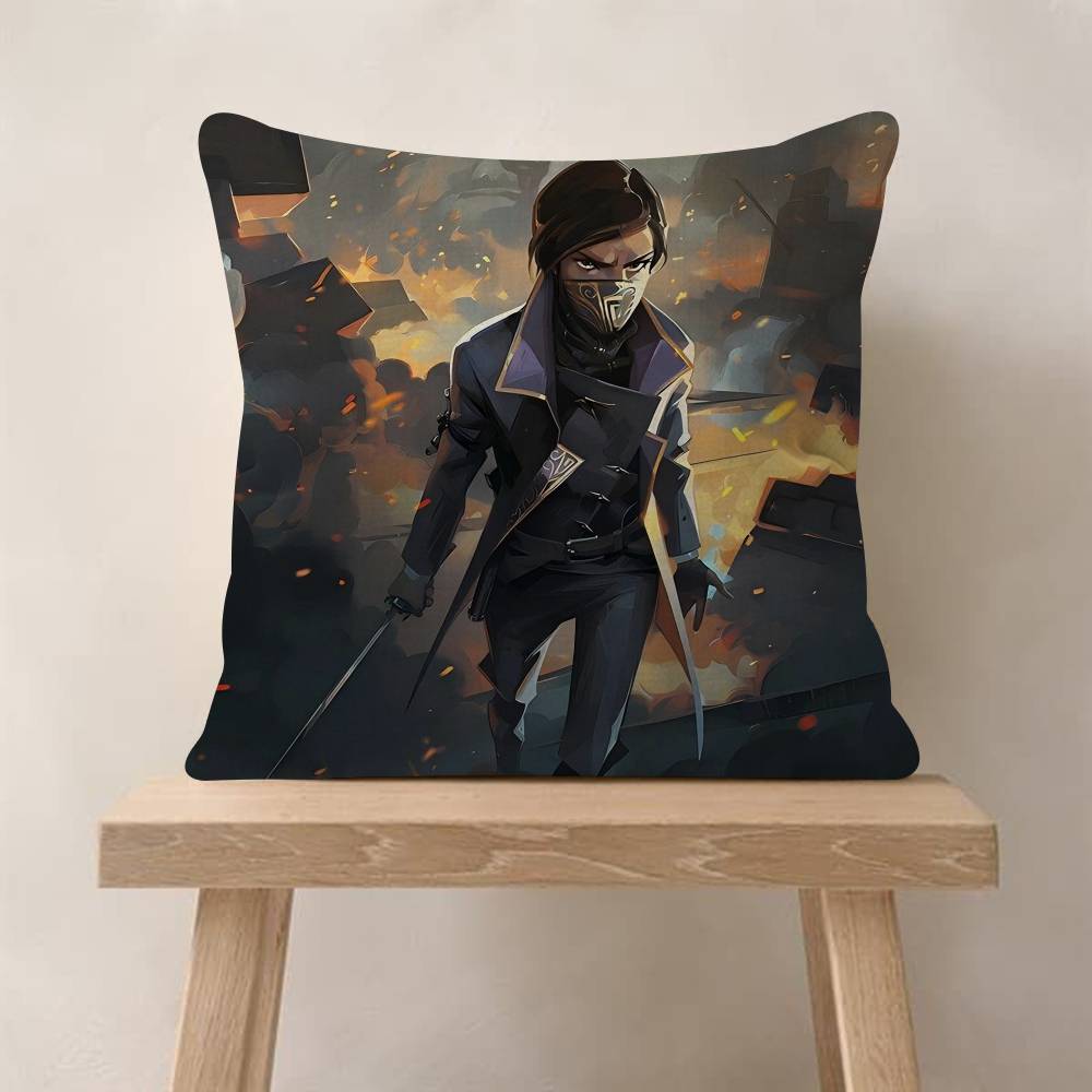 Подушка с изображением игры Dishonored Подарок Декор для дома и офиса Спальня Диван Автомобильная Подушка Чехол x