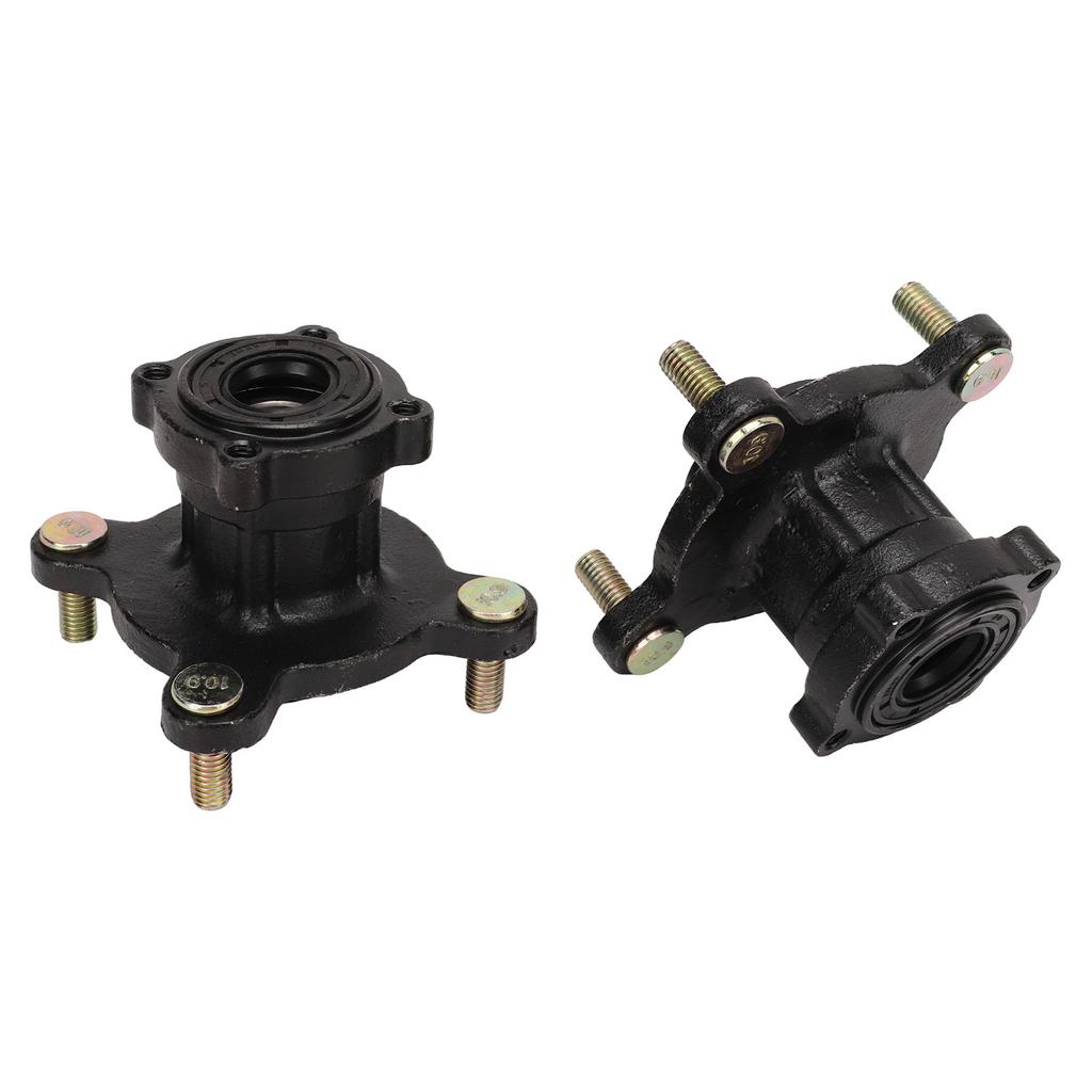 4 Stud Front Disc Brake Wheel Rim Hub Assembly Steel Alloy for 110cc 125cc 150cc 200cc Go Kart ATV 4 Wheel