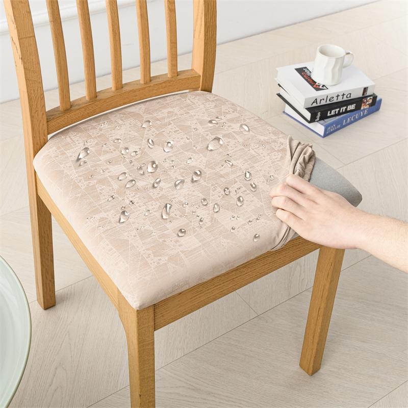 1/2/4/6 шт. Водонепроницаемый чехол на сиденье стула из полиуретана, чехол на стул для кухни, столовой, эластичный, тянущийся, чехол-подушка на сиденье стула для отеля