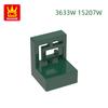 Нетоксичный 450 шт./лот 3633W/15207W 1x2x1 Стеновая панель 4 отверстия Гофрированный Балюстрада Строительный блок Moc Цветные Аксессуары Совместимые с Кирпичом