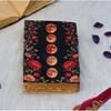 Lunar Blossom Journal | Moon Phase Lock Diary | Vintage Floral Notebook | Witchy Spellbook | Gift for Writers & Dreamers | Grimoire Journal