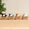 Decoration Cute Kitten Ornament Crafts Cartoon Car Figurine Poor Box Cat Kitty Model Small Statue